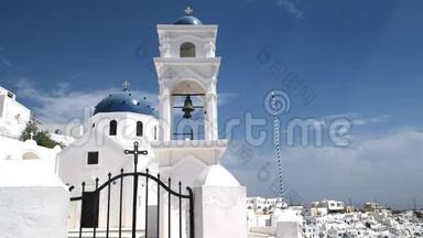 圣托里尼岛上的阿纳斯塔西教堂在伊梅罗维格利的<strong>日间</strong>外景拍摄